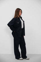 Oversize Denim Navy Jacket