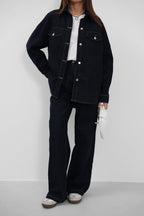 Oversize Denim Navy Jacket