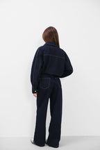 Oversize Denim Navy Jacket