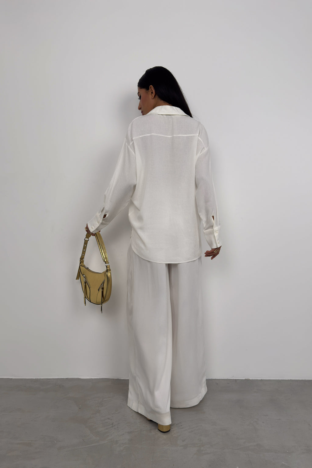 Oversize White Linen Shirt