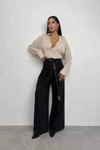 Oversize Beige Linen Shirt