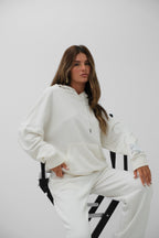 Oversize Sweatshirt Ecru Tracksuit Set