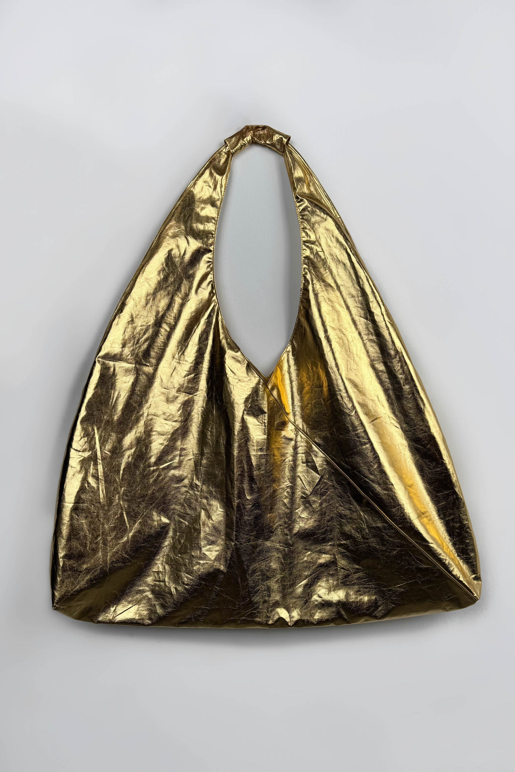 Shiny Gold Pouch Bag