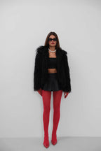 Plush Black Jacket