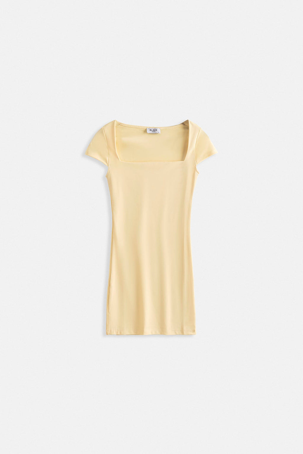 Window Detail Mini Cut-Out Yellow Dress