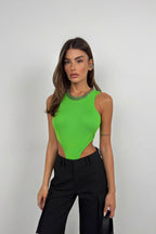 Pencere Detay Racer Lime Bodysuit