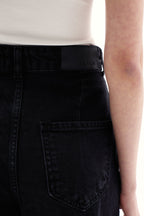 Darted High Waist Gray Jeans
