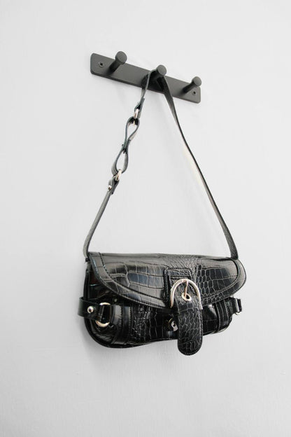 Patent Leather Belt Detail Bag