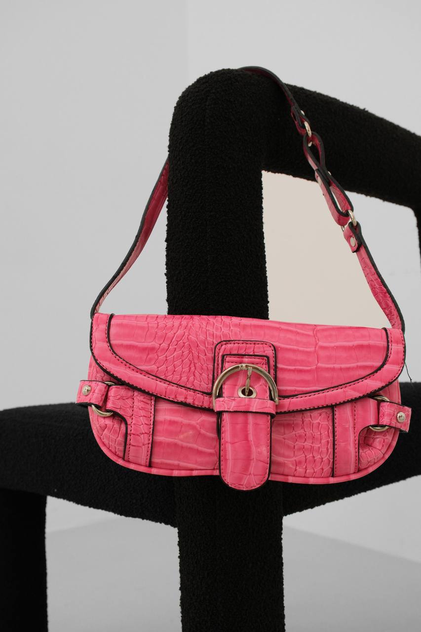 Patent Leather Belt Detail Bag
