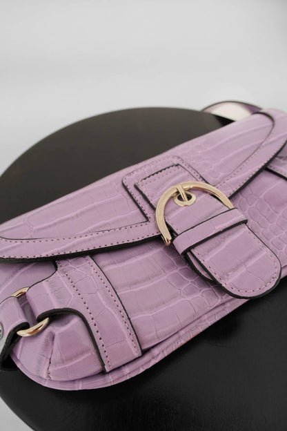 Patent Leather Belt Detail Bag