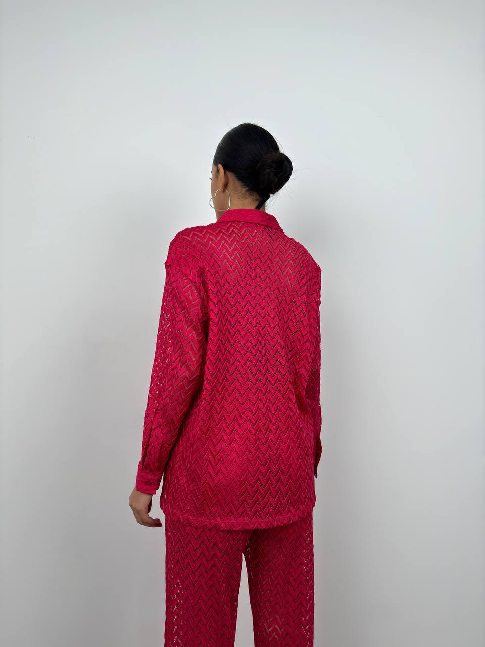 Brode Fuchsia Shirt Trousers Set