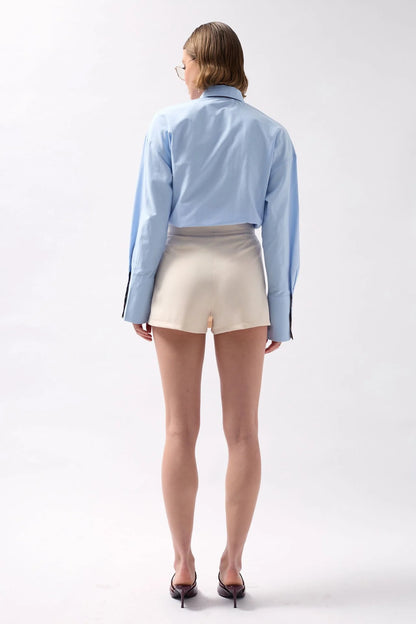 Pleated Mini Stone Shorts Skirt