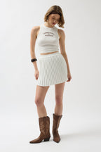 Piliseli Ecru Knit Skirt