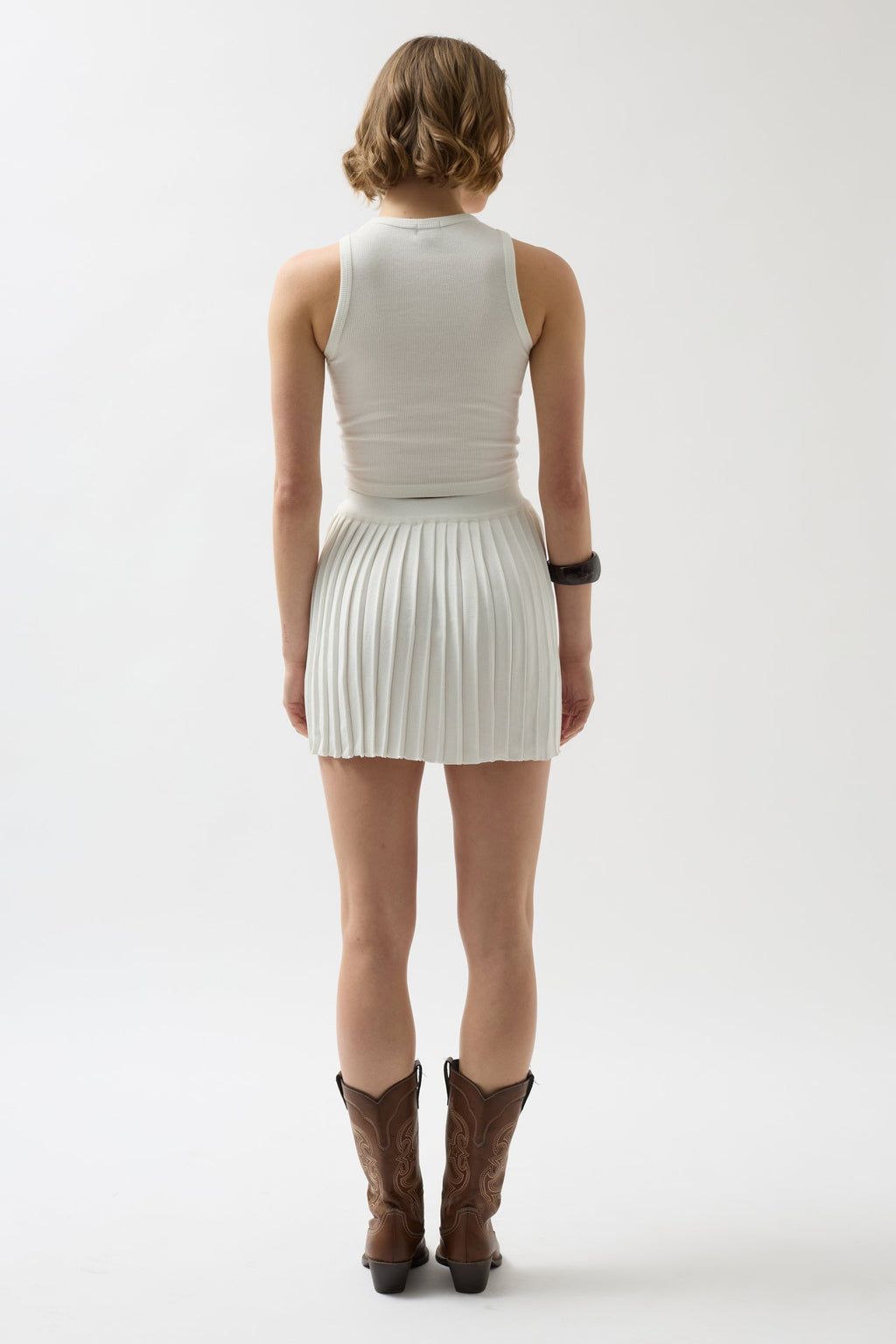 Piliseli Ecru Knit Skirt