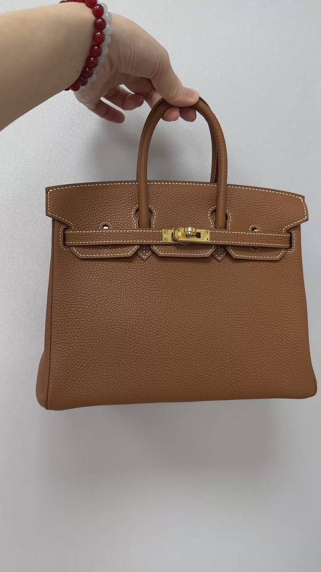 Handmade Genuine Leather 25 Top Handle Bag