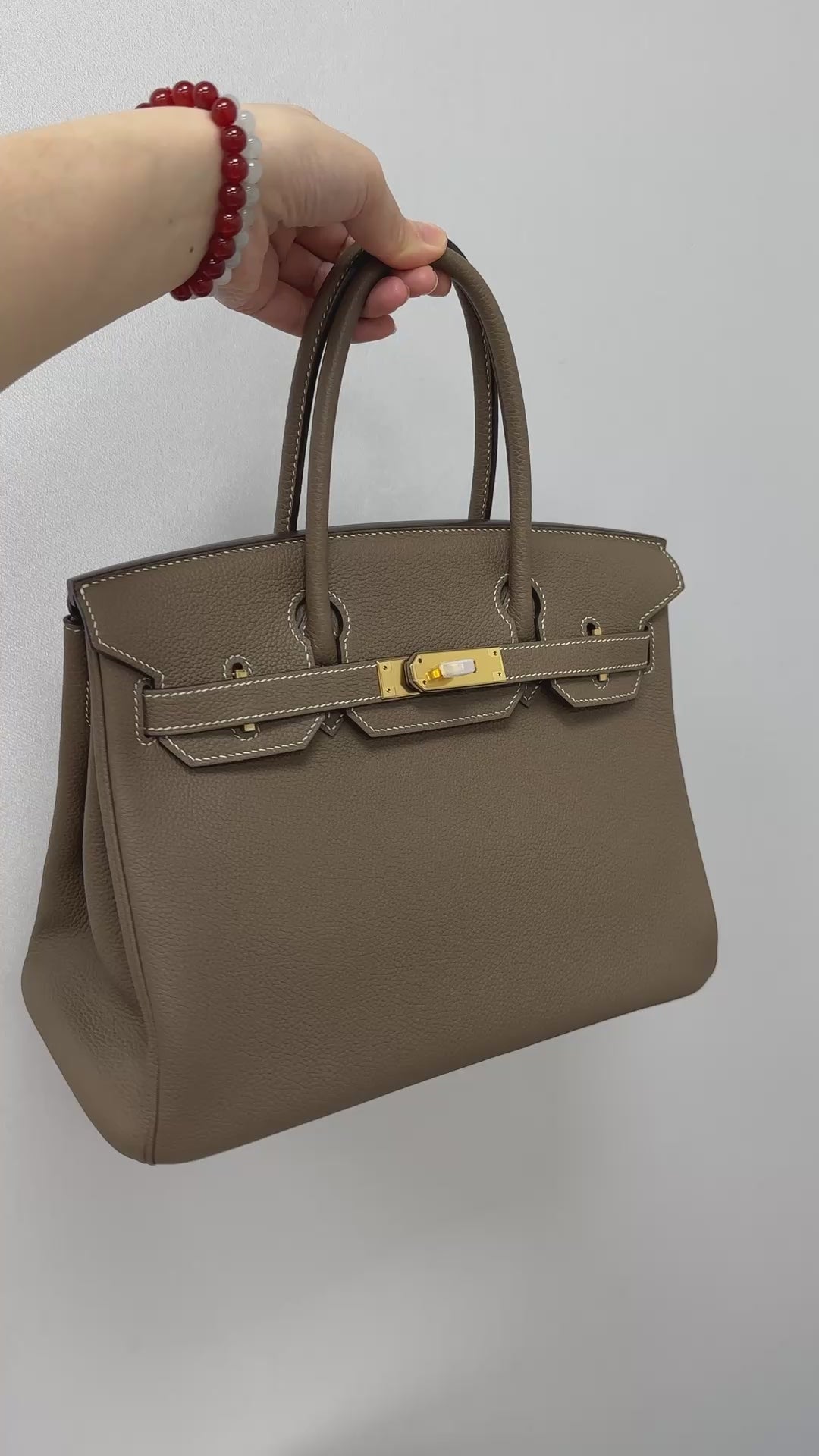 Handmade Genuine Leather 25 Top Handle Bag