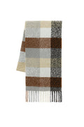Puskullu Checked Bouclé Brown Shawl
