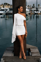 White mini dress
