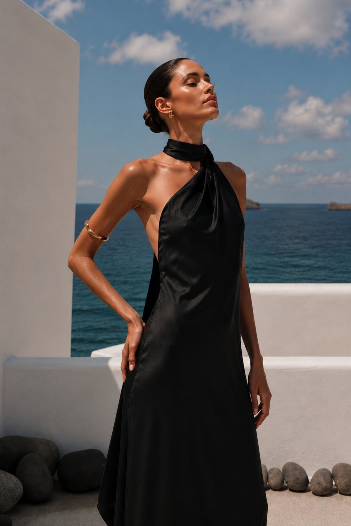 Black mini dress