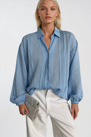 Striped Blue Modal Shirt