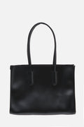 Shopping Leather Tozlu Black Bag