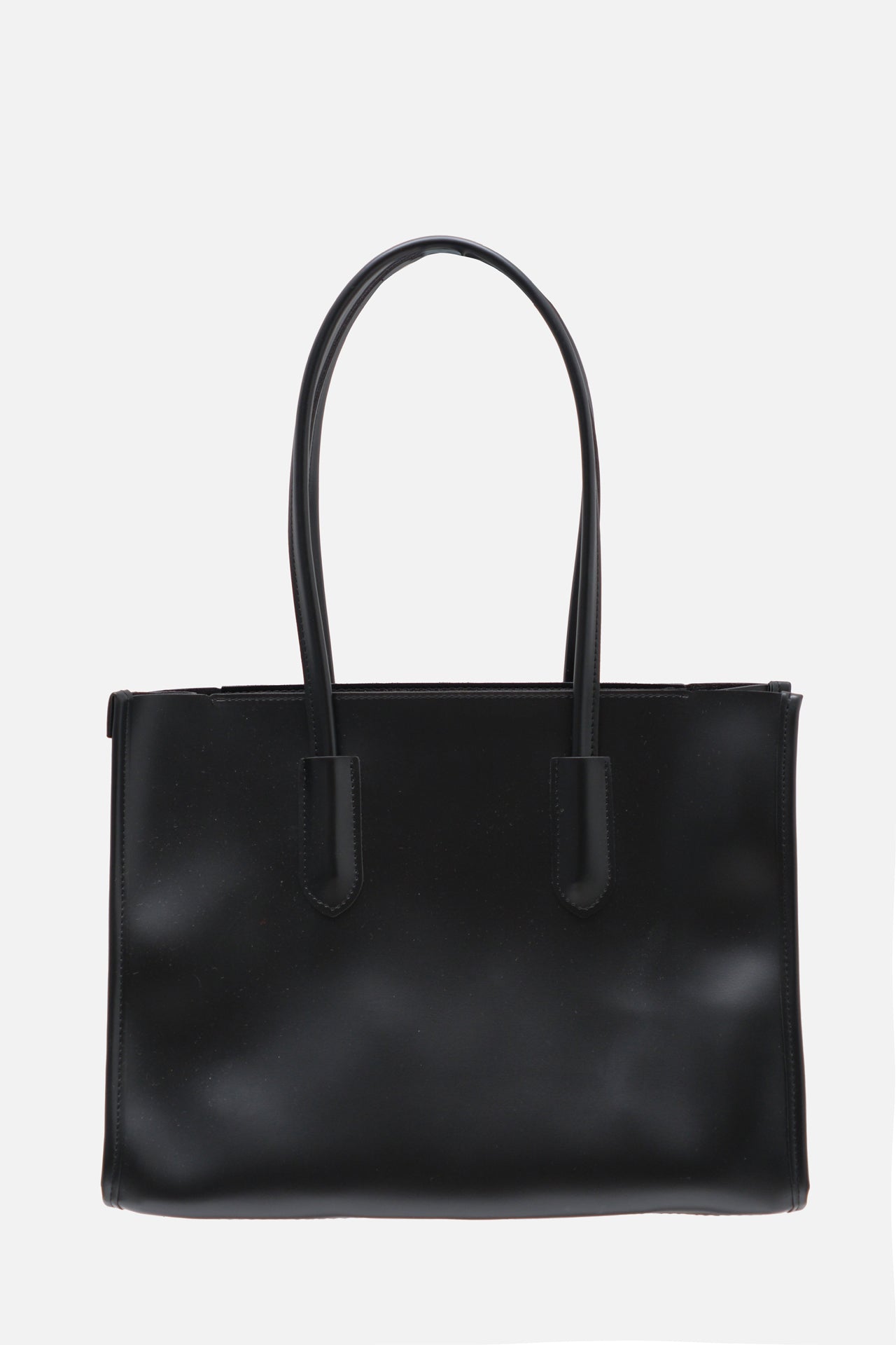 Shopping Leather Tozlu Black Bag