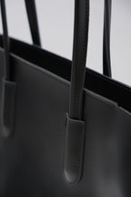 Shopping Leather Tozlu Black Bag