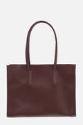 Shopping Leather Dusty Brown Bag