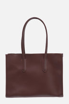 Shopping Leather Dusty Brown Bag