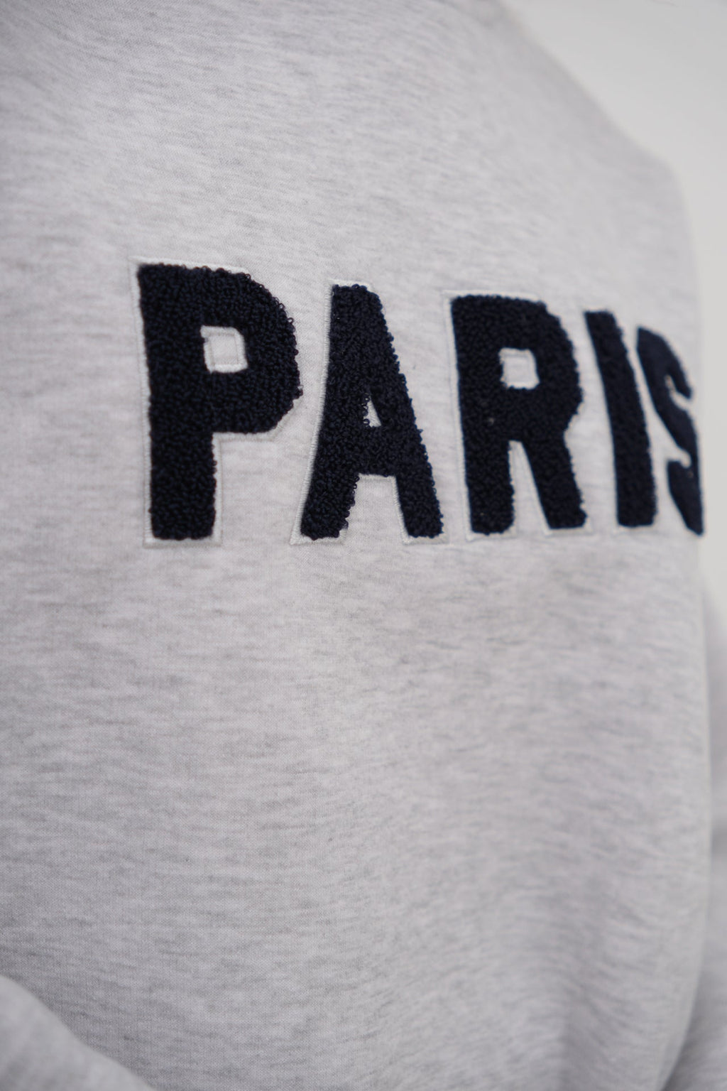 Crew Neck Brushed Gray Sweatshirt