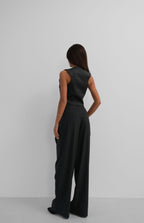 Glitter Knit Gray Vest
