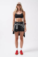 Back Cutout Black Sporcu Bra