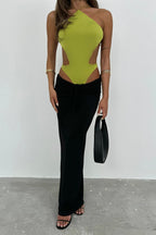 Back Detail Lime Bodysuit