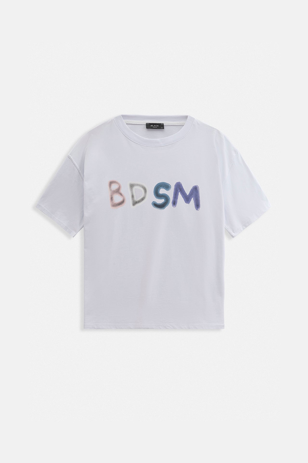 Back and Front Printed Oversize White T-Shirt