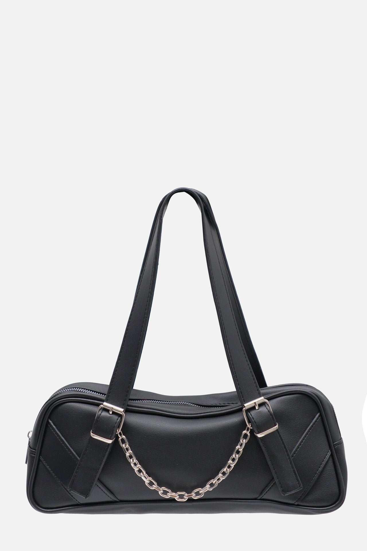 Stdr Chain Detail Handle Black Bag