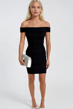 Strapless Basic Black Mini Dress