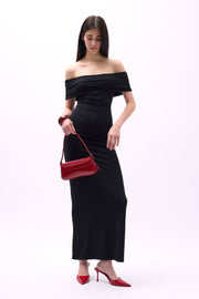 Strapless Maxi Black Dress
