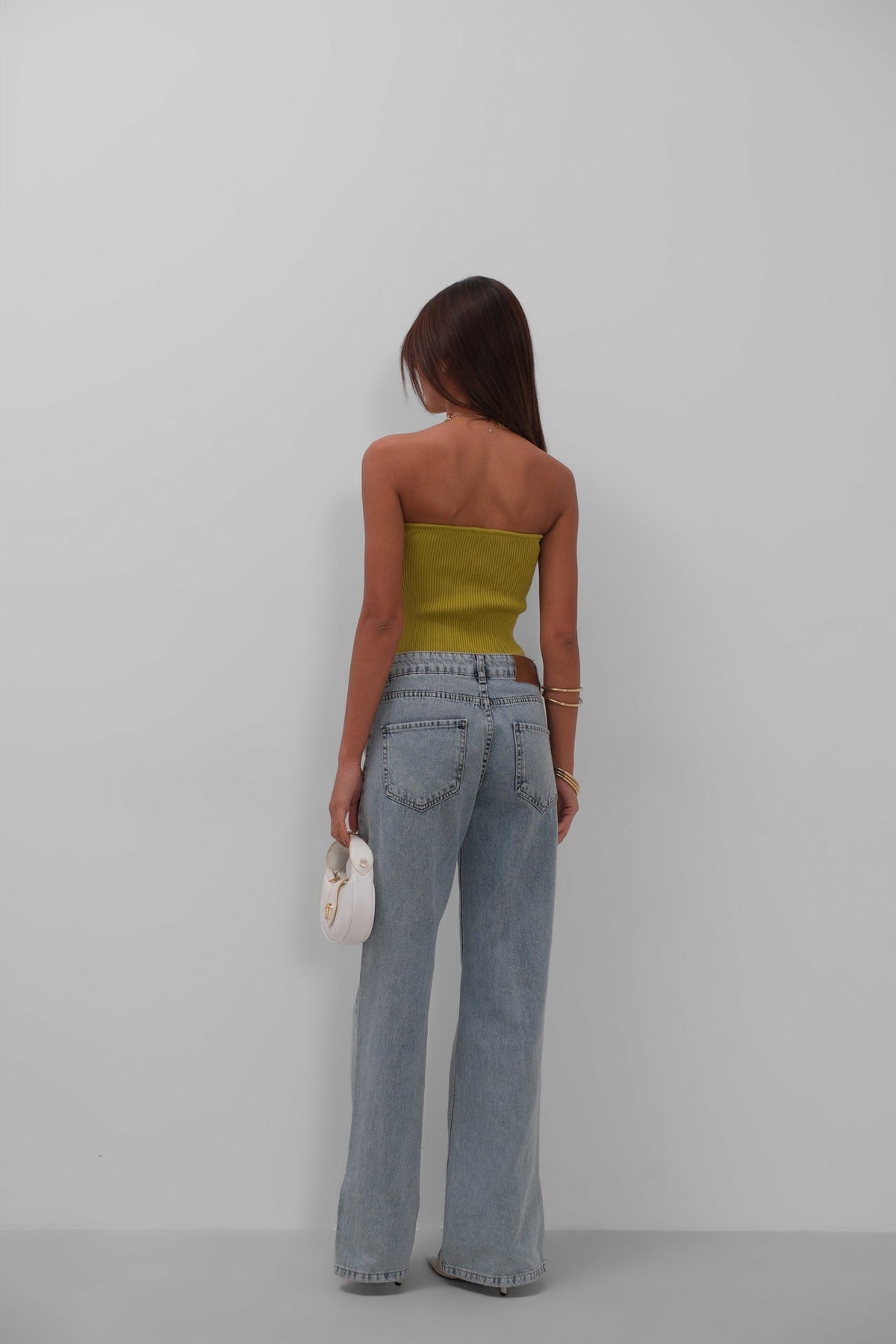 Strapless Knitted Blouse