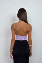 Stone Strap Lilac Bodysuit
