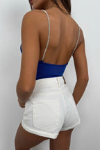 Stone Strap Saxe Blue Bodysuit