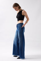 Stone Stripe Detail Blue Jeans