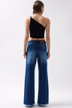 Stone Stripe Detail Blue Jeans