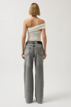 Stone Stripe Detail Black Jeans