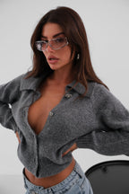 Tasli Fiyonk Buttoned Knit Cardigan