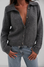 Tasli Fiyonk Buttoned Knit Cardigan