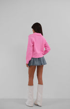 Tasli Fiyonk Buttoned Knit Cardigan