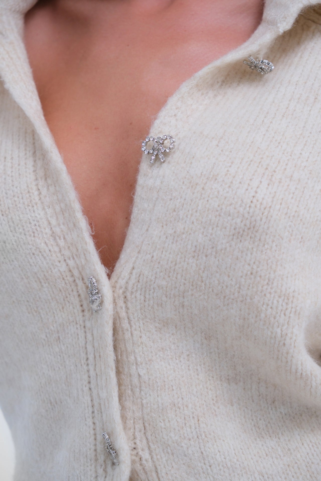 Tasli Fiyonk Buttoned Knit Cardigan