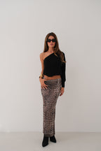 One Shoulder Balloon Sleeve Black Sweater