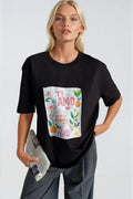 Ti Amo Printed Black T-Shirt