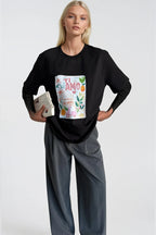 Ti Amo Printed Black T-Shirt